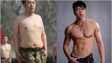 杜海涛晒健身对比照