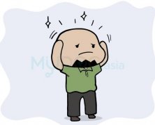 你秃，是遗传了你爸还是你妈？  width=
