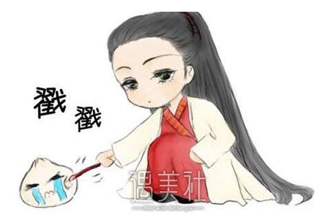 人造酒窝