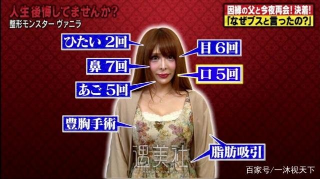 日本女星Vanilla Chamu想变法国娃娃，砸2亿日元整形超过百次～